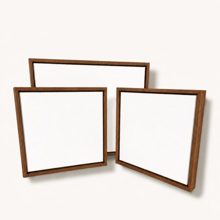 Canvas + Blackwood Float Frame